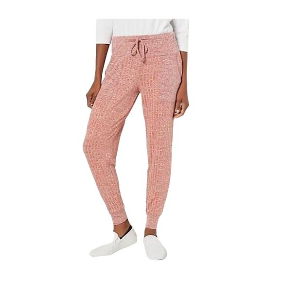 ANYBODY NEW $47 Ribbed‎ Hacci Slim Jogger Pants in Clay Large - Picture 1 of 4